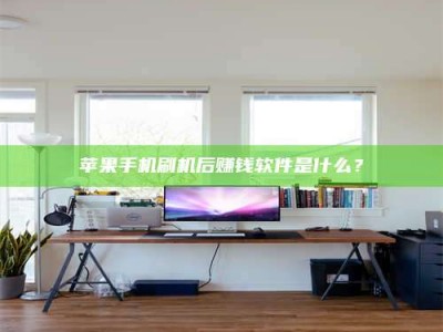 仙桃苹果手机刷机后赚钱软件是什么？